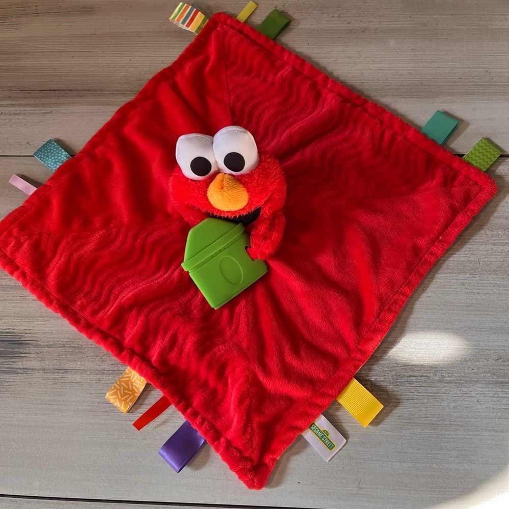 Elmo Lovey Security Blanket Taggie Sesame Street Bright Starts Lovey